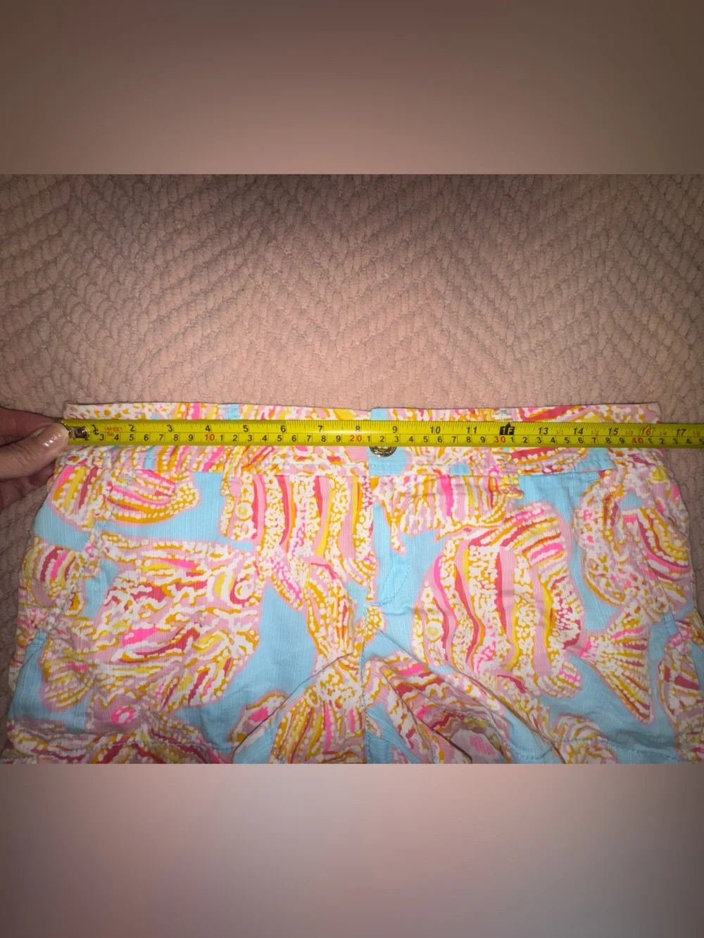 Lilly Pulitzer Walsh Shorts Tini Bikini Fish Print Size 4 Cotton